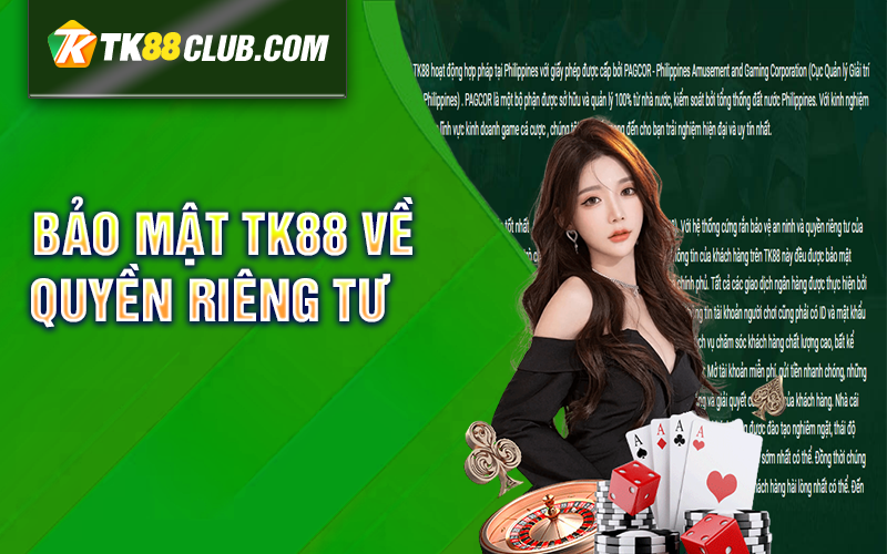 Bảo mật TK88 về quyền riêng tư 